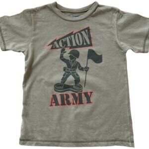 GARANIMALS ARMY THEMED GRAPHIC T-SHIRT KIDS SIZE 5T